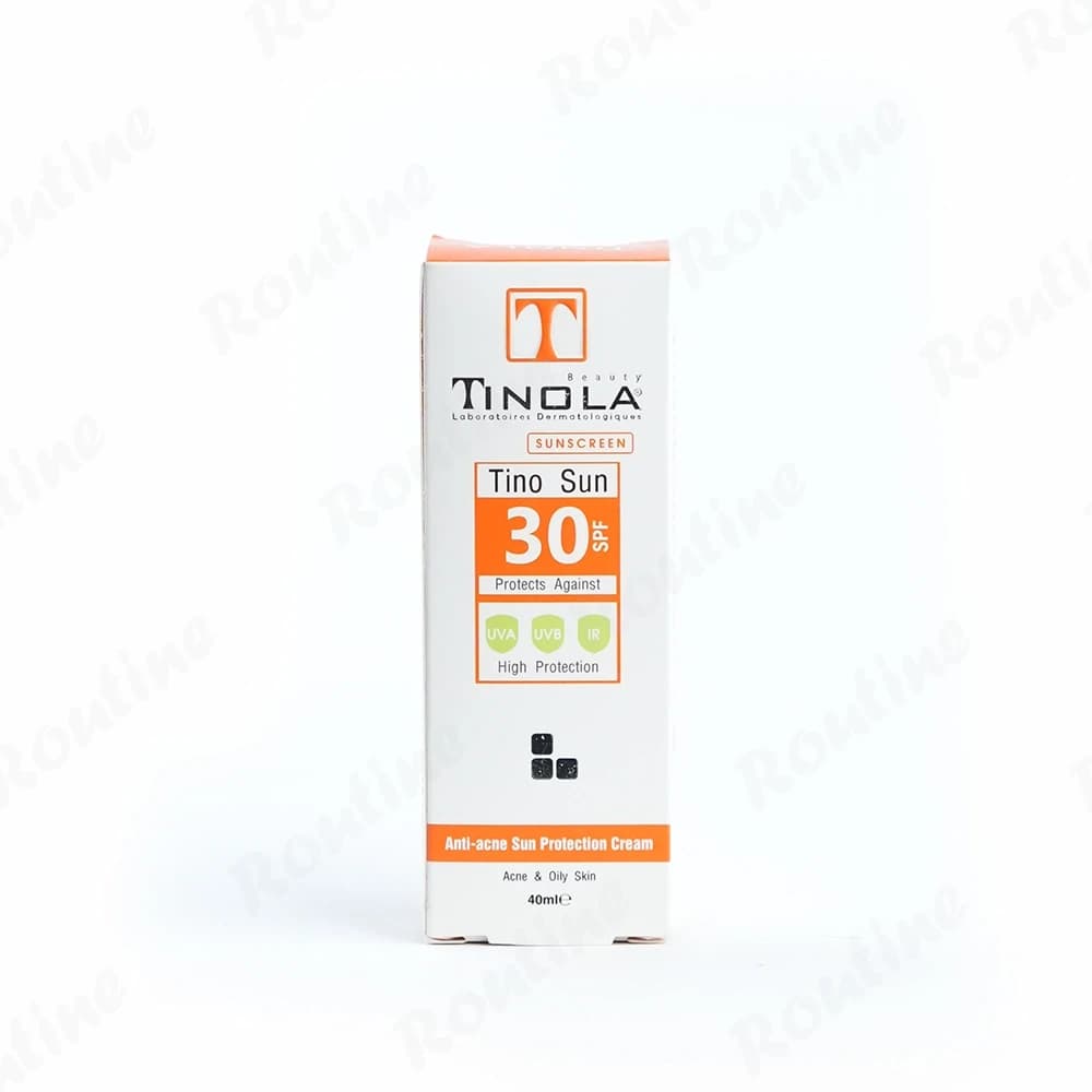کرم ضد آفتاب بی رنگ تینولا مدل tino مناسب پوست چرب و جوش دار حجم 40 میلی لیتر SPF 30 — تصویر 3