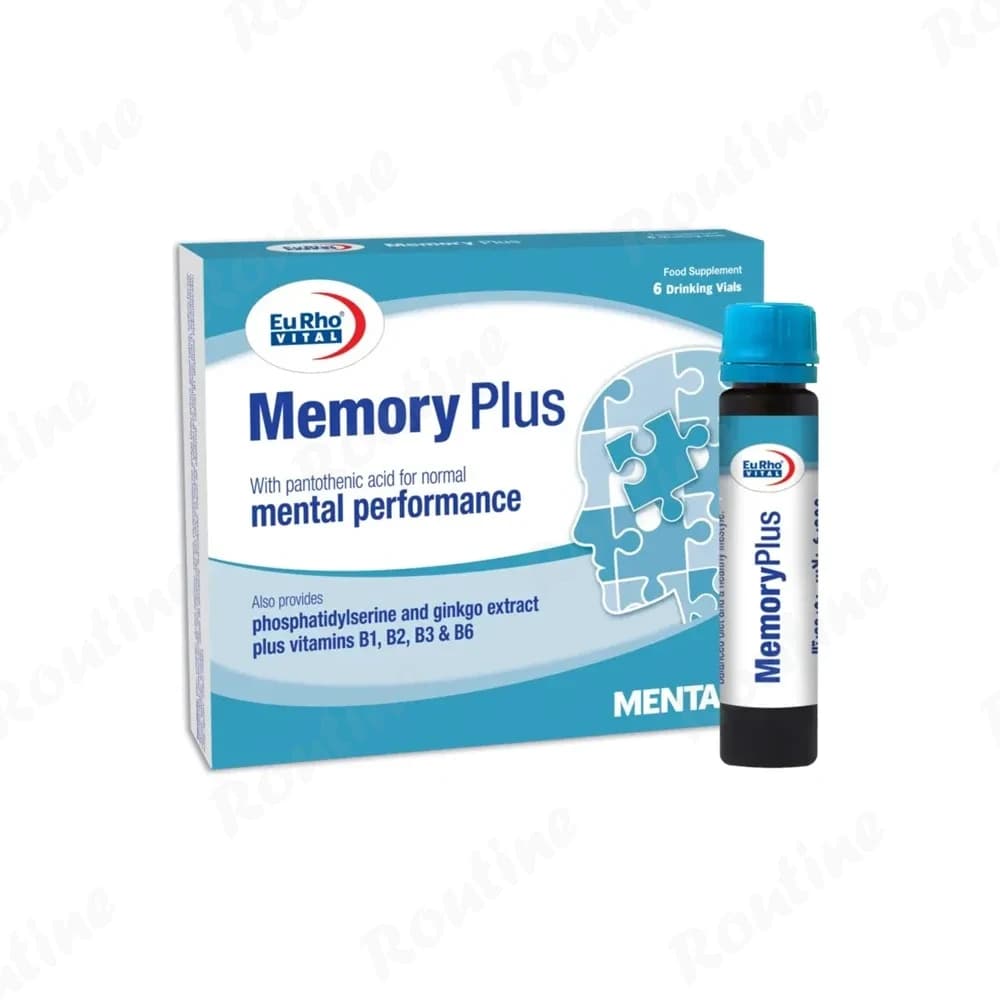 ویال خوراکی مموری پلاس یوروویتال 25 میلی‌لیتر 6 عددی