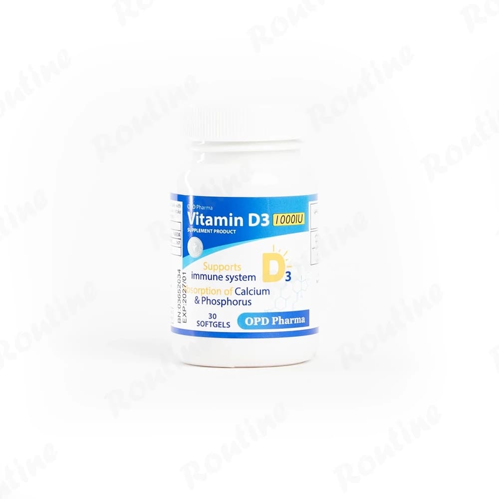 قرص ویتامین D3 OPD 1000 واحدی 30 عدد — تصویر 2