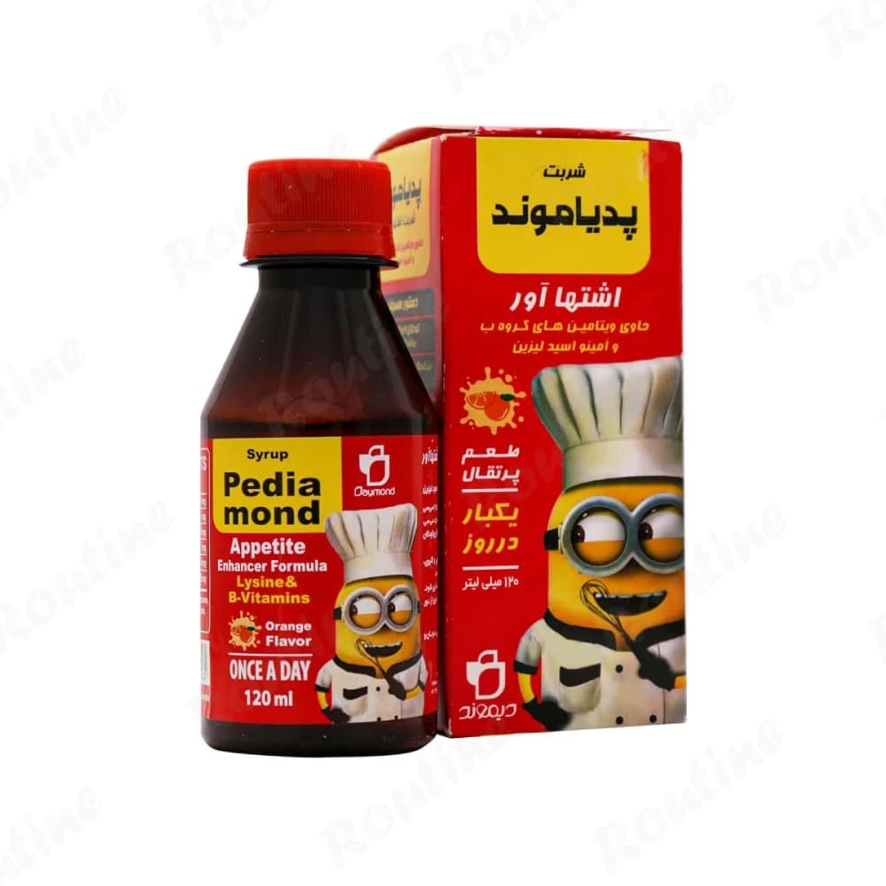شربت اشتها آور کودکان پدیاموند 120 میلی‌لیتر — تصویر 2