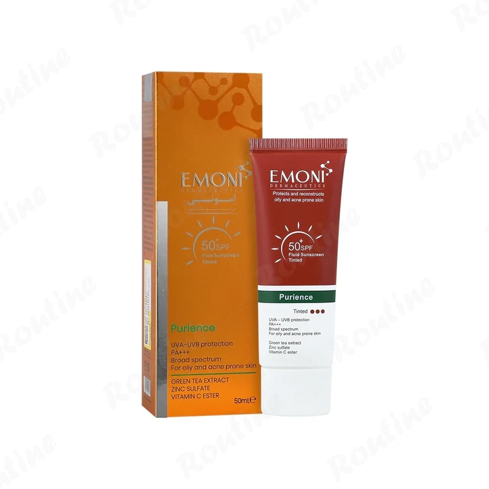فلوئید ضد آفتاب رنگی پوست چرب SPF50 امونی — تصویر 2