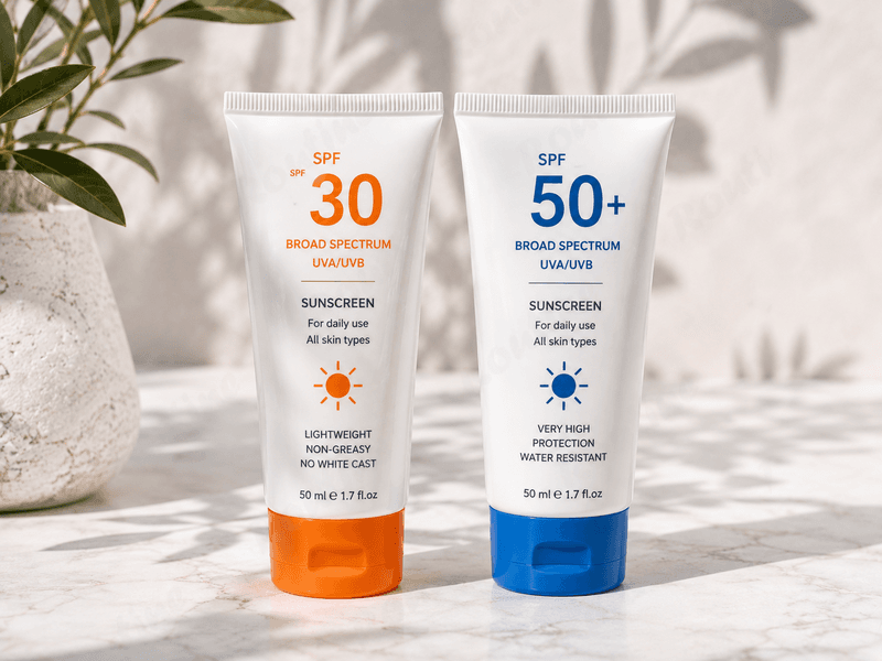 مقایسه ضدآفتاب SPF 30 و SPF 50