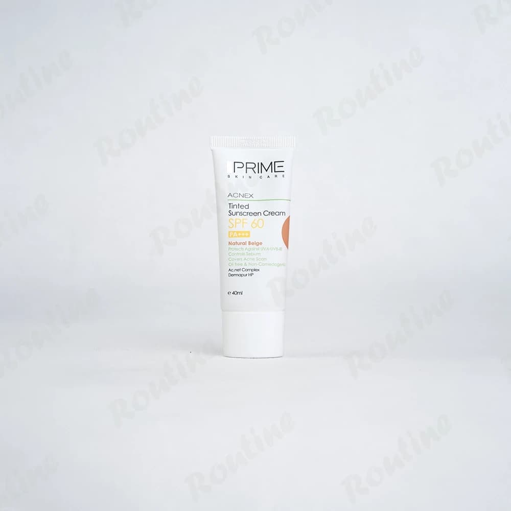 کرم ضد آفتاب بژ طبیعی فاقد چربی SPF60 اکنس پرایم