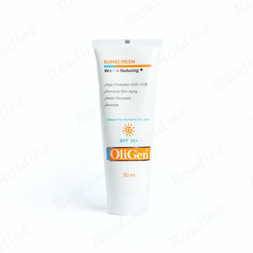 کرم ضد آفتاب ضد چروک بی رنگ پوست نرمال و خشک SPF 30 الی ژن