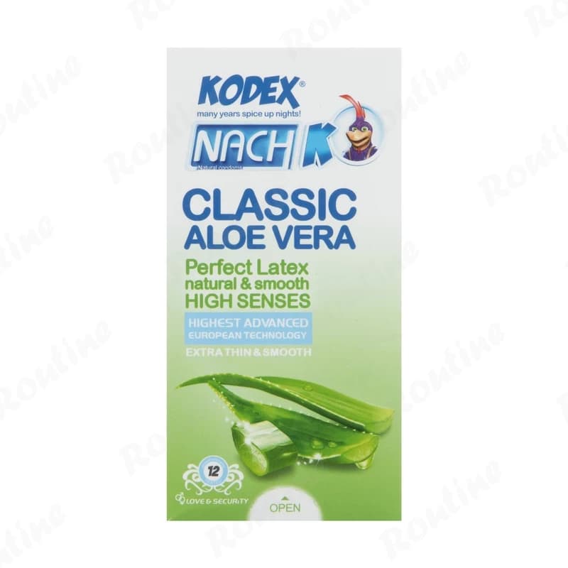 کاندوم کلاسیک آلوئهورا مدل Aloe Vera کدکس
