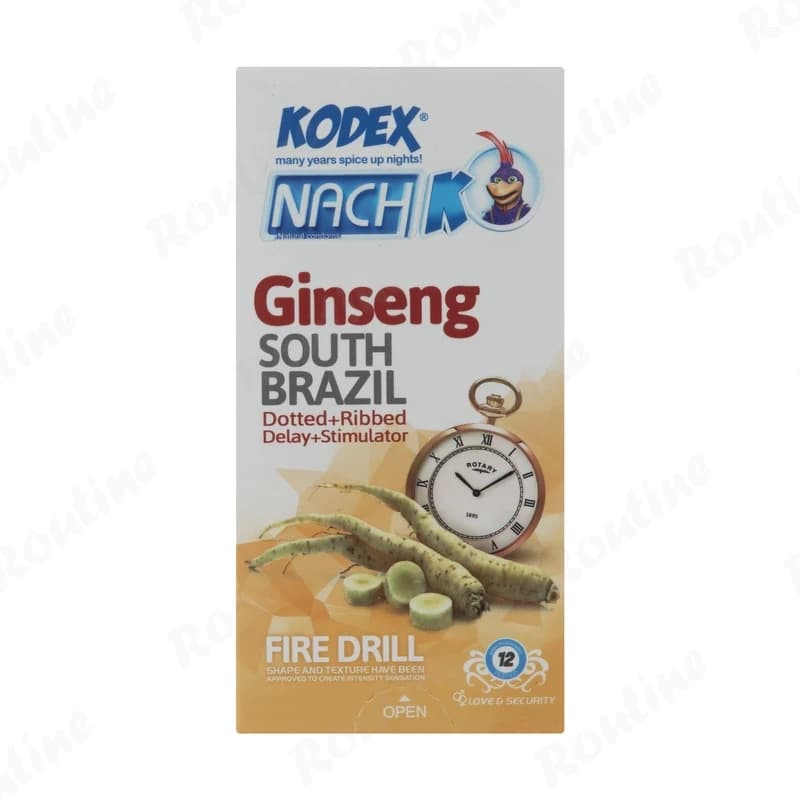 کاندوم تاخیری خاردار مدل Ginseng کدکس 12 عددی