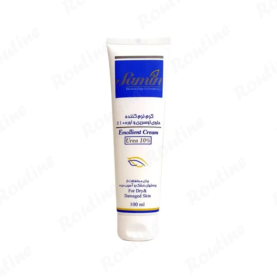 کرم نرمکننده حاوی 10% اوره ثمین مناسب پوست خشک و آسیبدیده 100 میلیلیتر