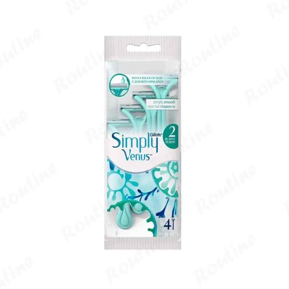 خودتراش زنانه ژیلت مدل Venus Simply 2 بسته 4 عددی