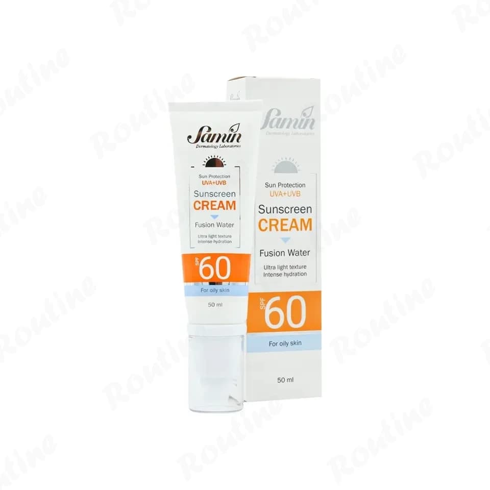 ضد آفتاب فیوژن واتر SPF 60 مخصوص پوست چرب ثمین 50 میلیلیتر