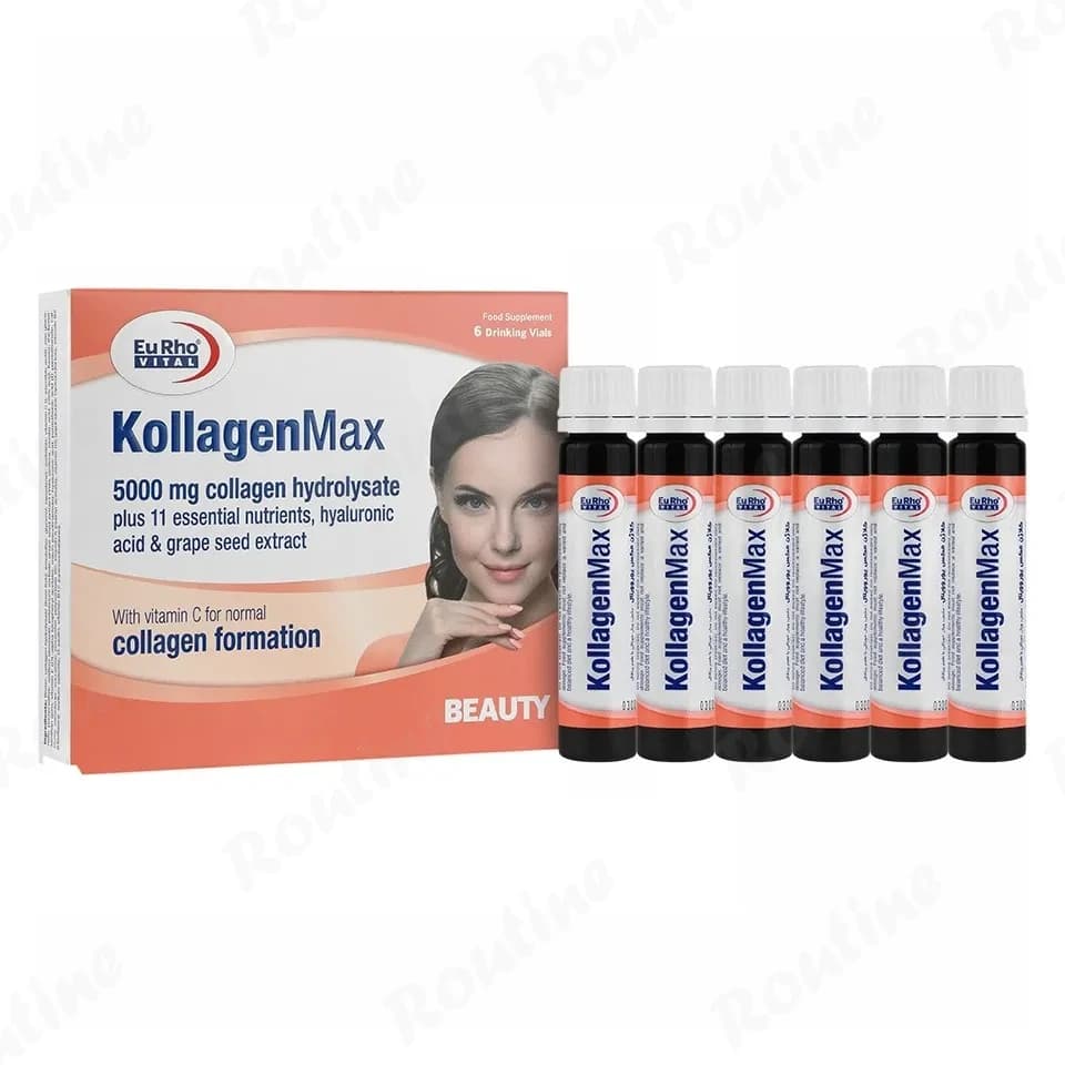 ویال خوراکی کلاژن مکس یوروویتال 6 عددی