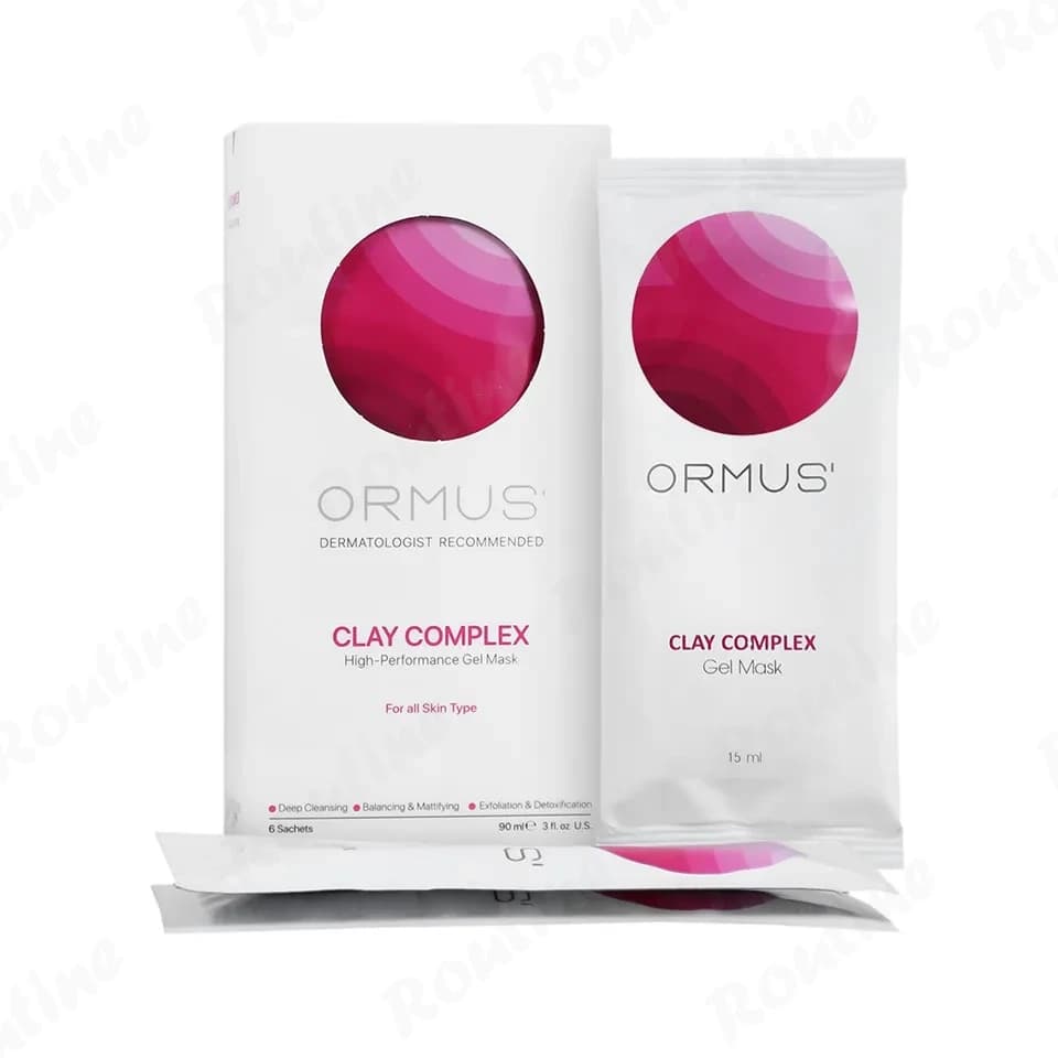 ژل ماسک صورت کمپلکس خاک رس اورموس بسته 6 عددی