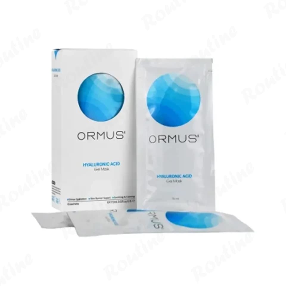 ژل ماسک صورت آبرسان هیالورونیک اسید (Hyaluronic Acid) اورموس بسته 6 عددی